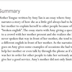 Amy tan mother tongue pdf