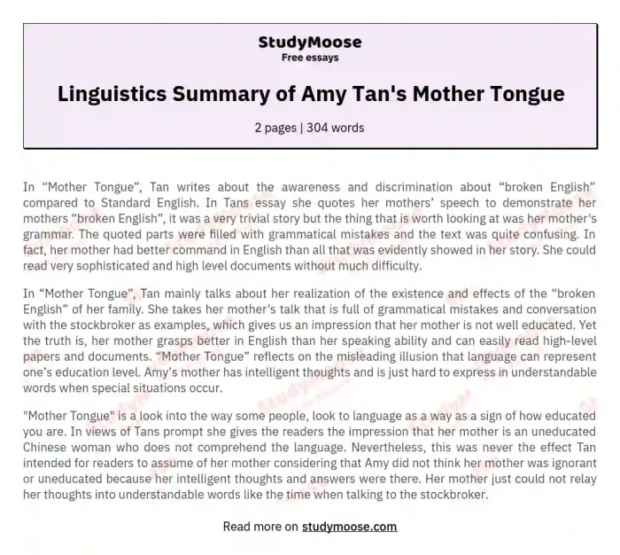 Amy tan mother tongue pdf