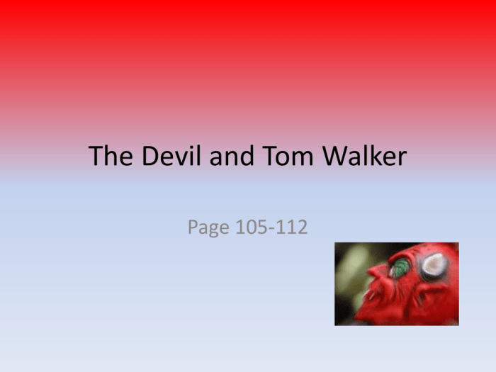 The devil in tom walker pdf